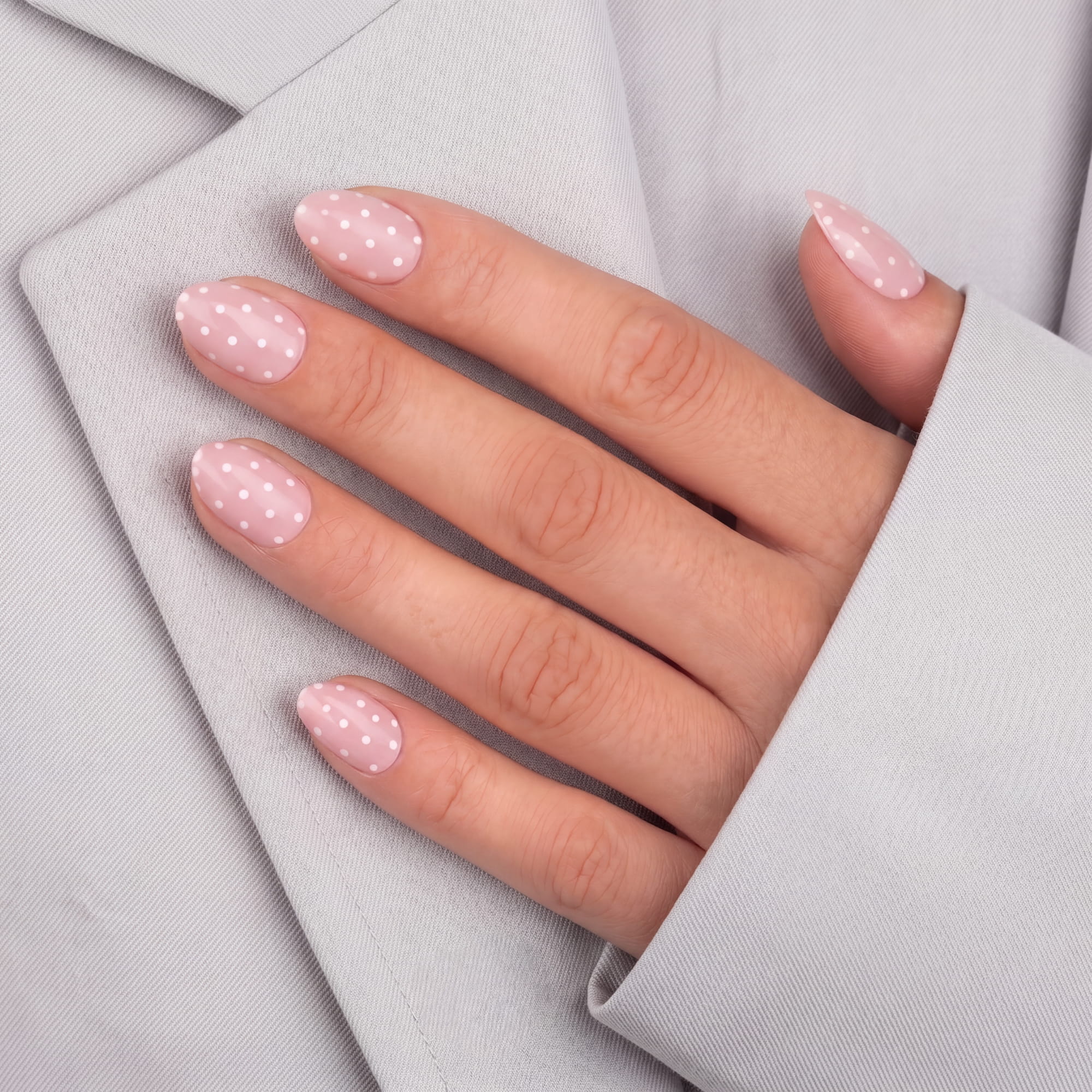 Pink Polka Almond Short