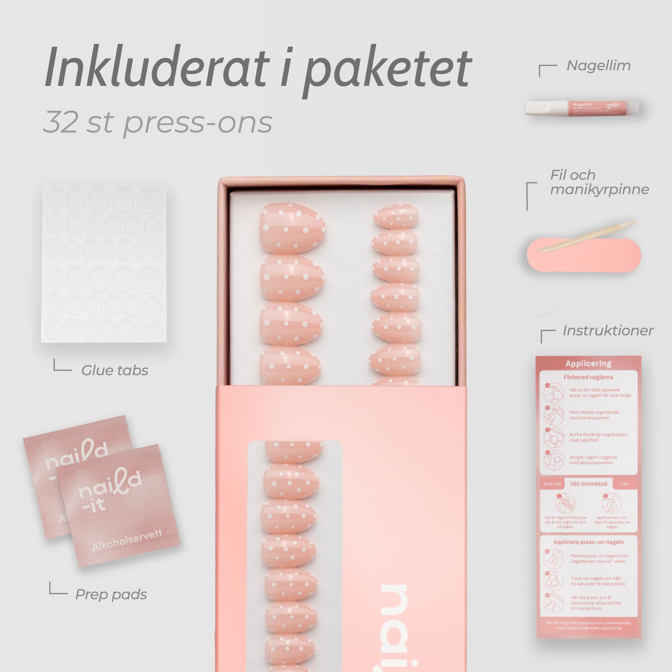 Ballet Blush Polka Almond Short