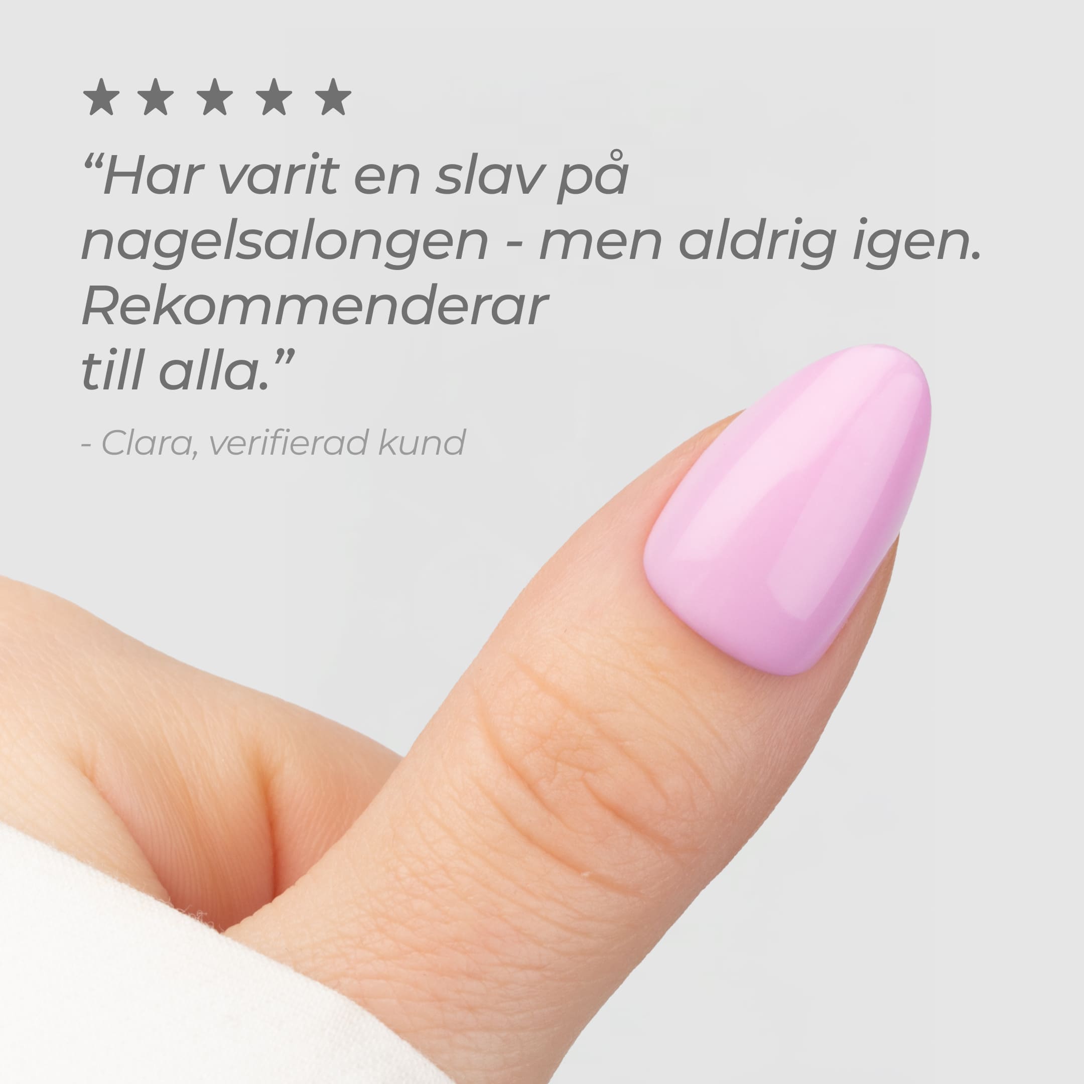 Barbie Almond press-on lösnaglar i almondform med intensiv rosa nyans och spegelblank finish