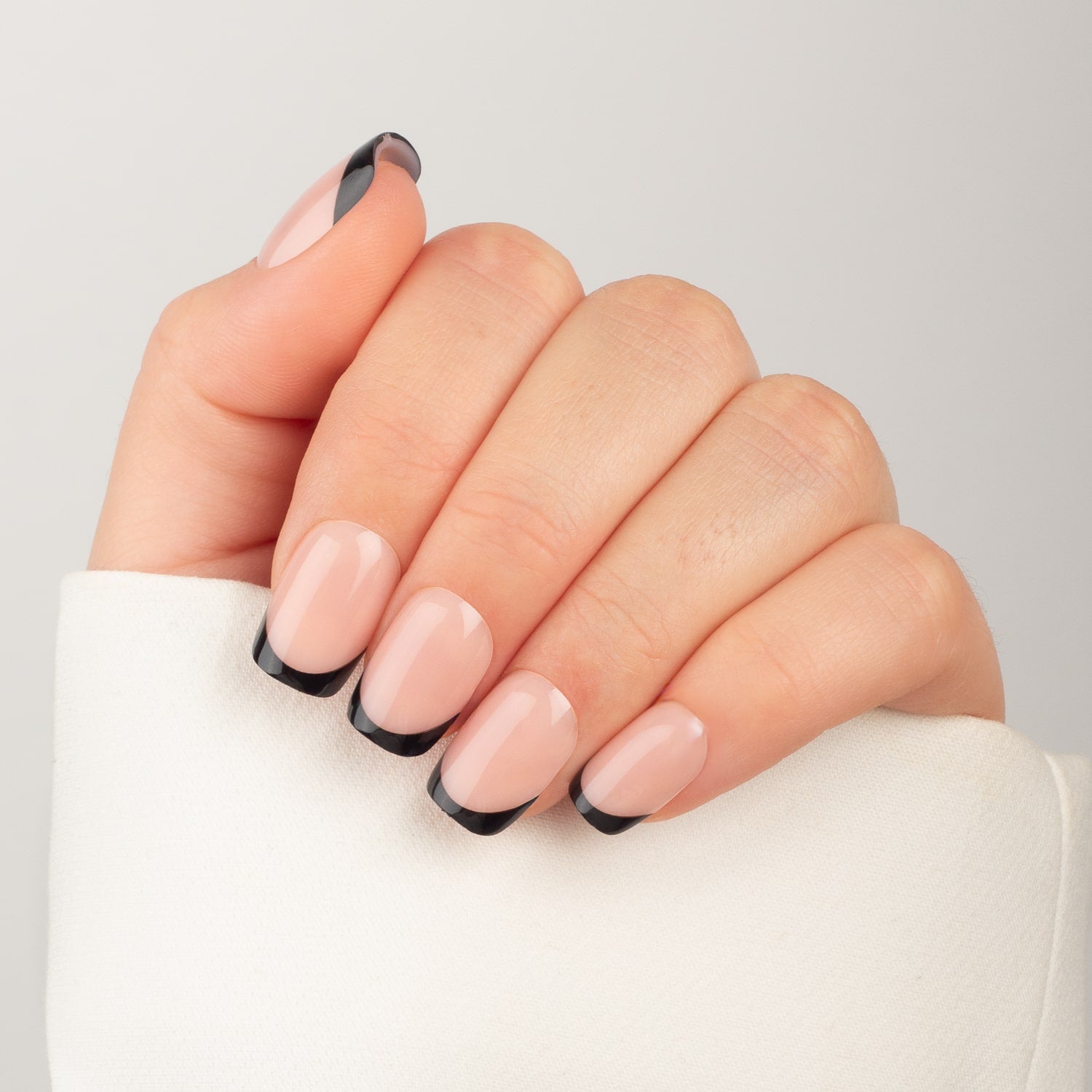 Black French Tip Square