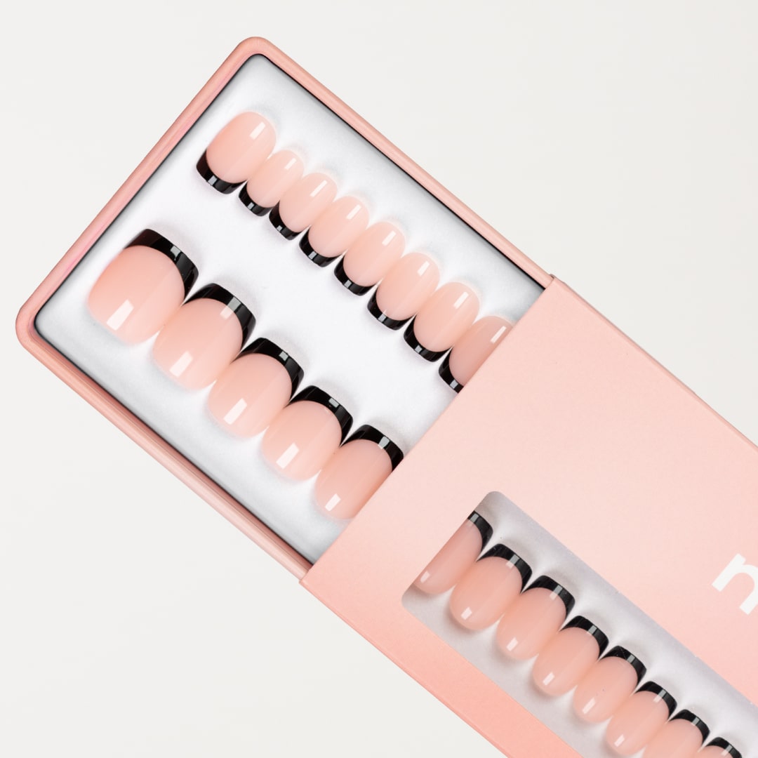 Black French Tip Square