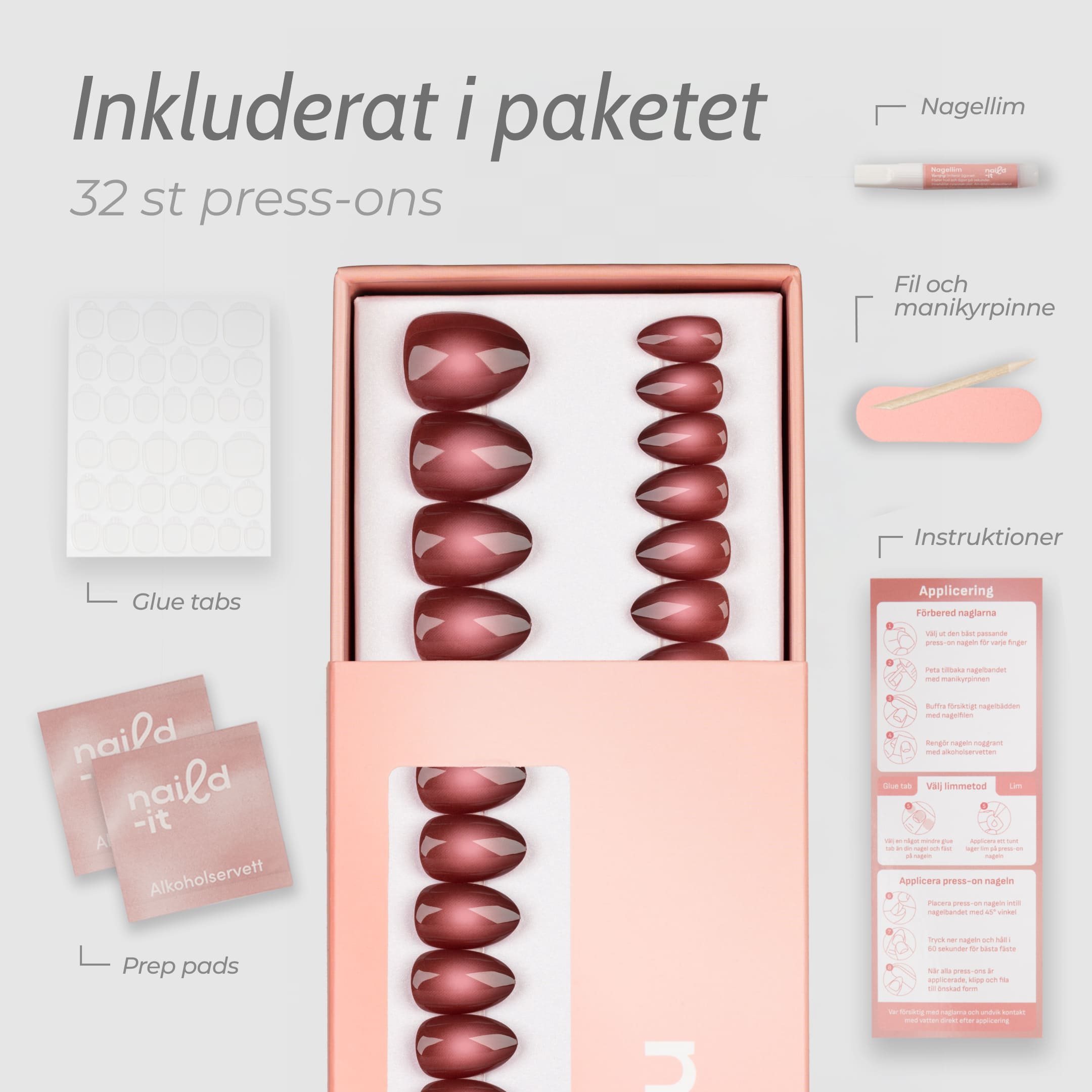 Cosmic Aura&nbsp;är en kort press-on i vår populära almond short-form.