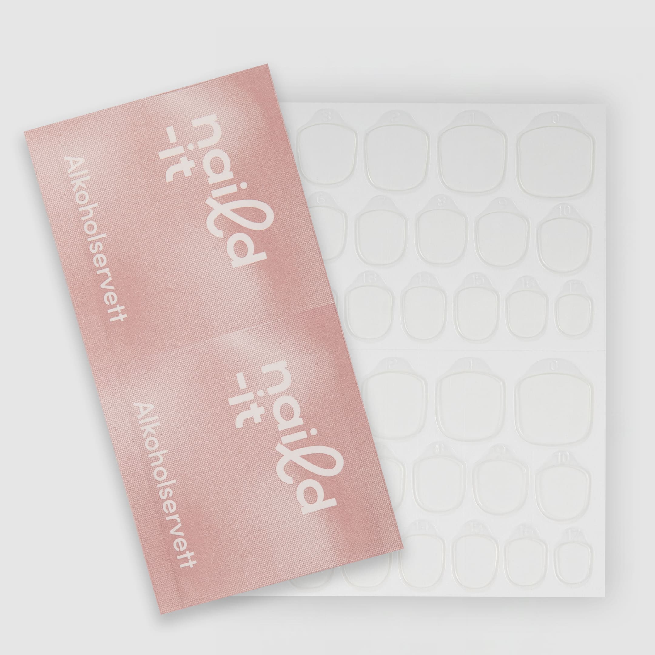 Naild-it Duo: Glue tabs & prep pads för applicering och borttagning av press-on lösnaglar