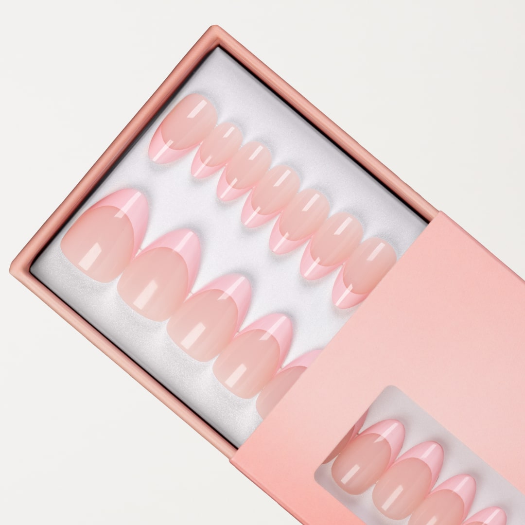 Nyhet! Pink French Tip Almond