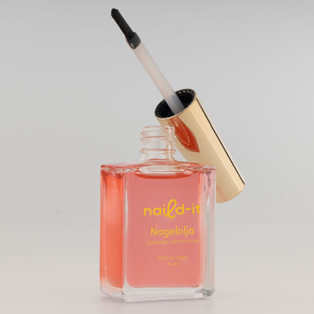 Nagelolja 15 ml som tillbehör för vård och skonsam borttagning av press-on lösnaglar
